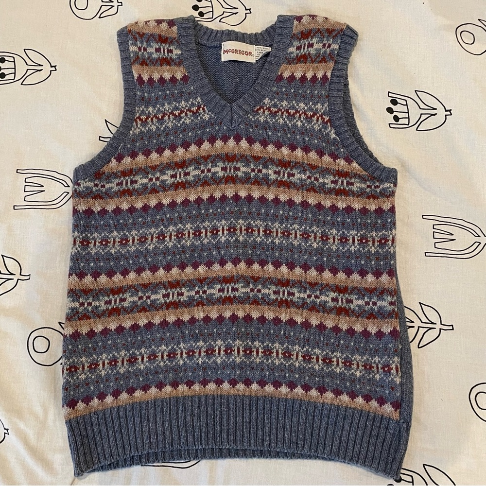 Vintage Wool Sweater Vest